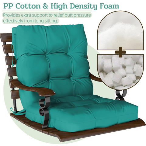 zanwu hwyd back cushion on a chair 21x21x4 with secure ties