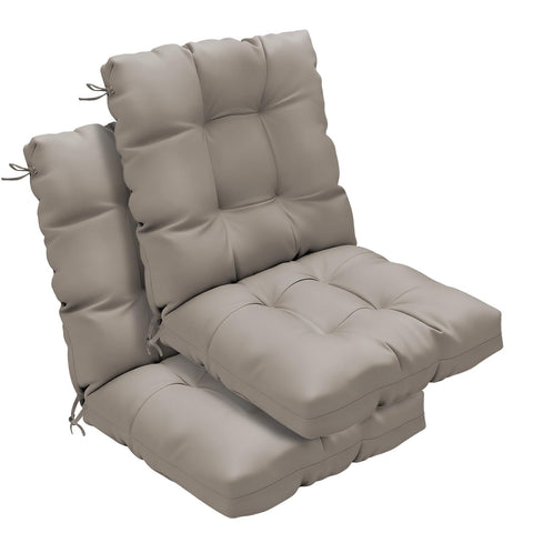 Zanwu Hwyd outdoor chair cushions pair in beige, 42x21x4, for comfortable patio dining