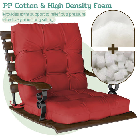 Zanwu Hwyd red cushions used on rocking chairs for comfortable support