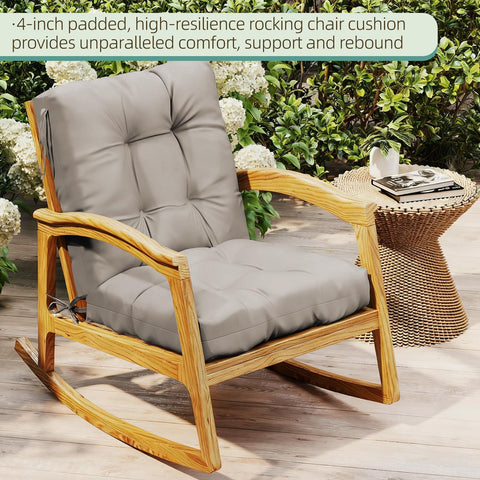 Zanwu Hwyd seat back cushion back view beige with even stitching