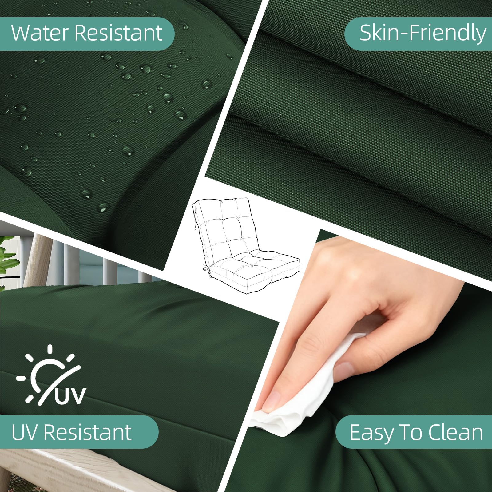 Zanwu Hwyd water-resistant fabric sample on cushion surface