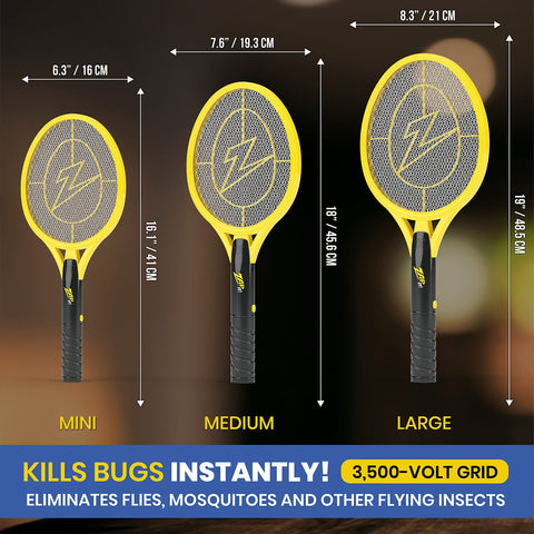 Zap It Bug Zapper 2-Pack promo for backyard parties and camping trips.