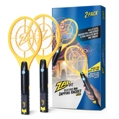 Zap It electric fly swatter racket with 4000-volt grid for quick pest elimination.