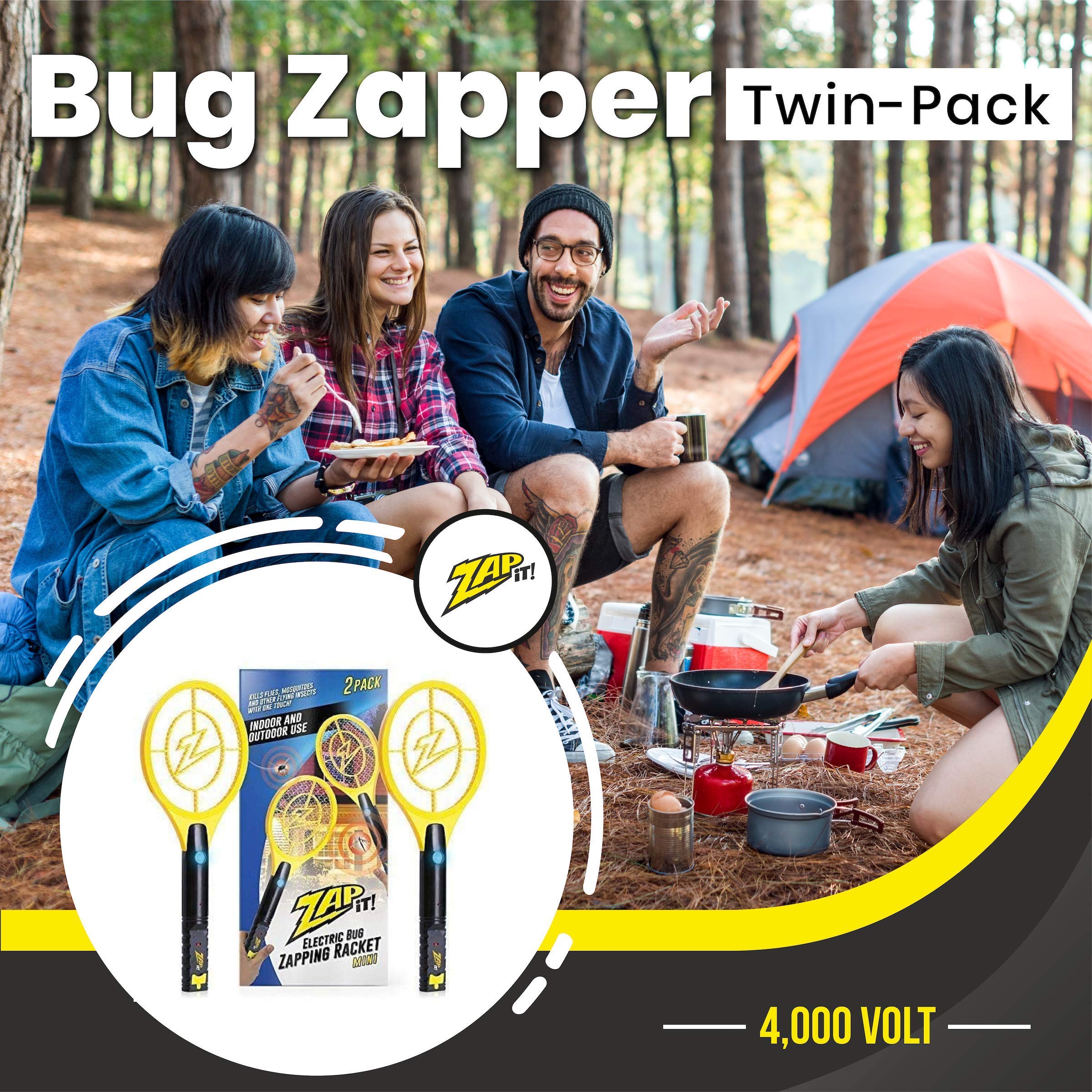Zap It USB rechargeable zapper suitable for indoor use.