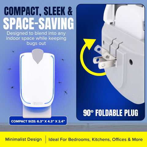 Zaperly see through blue light grooves on a sleek trap.