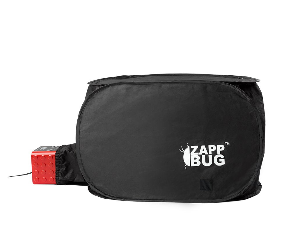 ZappBug large chamber image focuses on versatile space for bags and playthings.