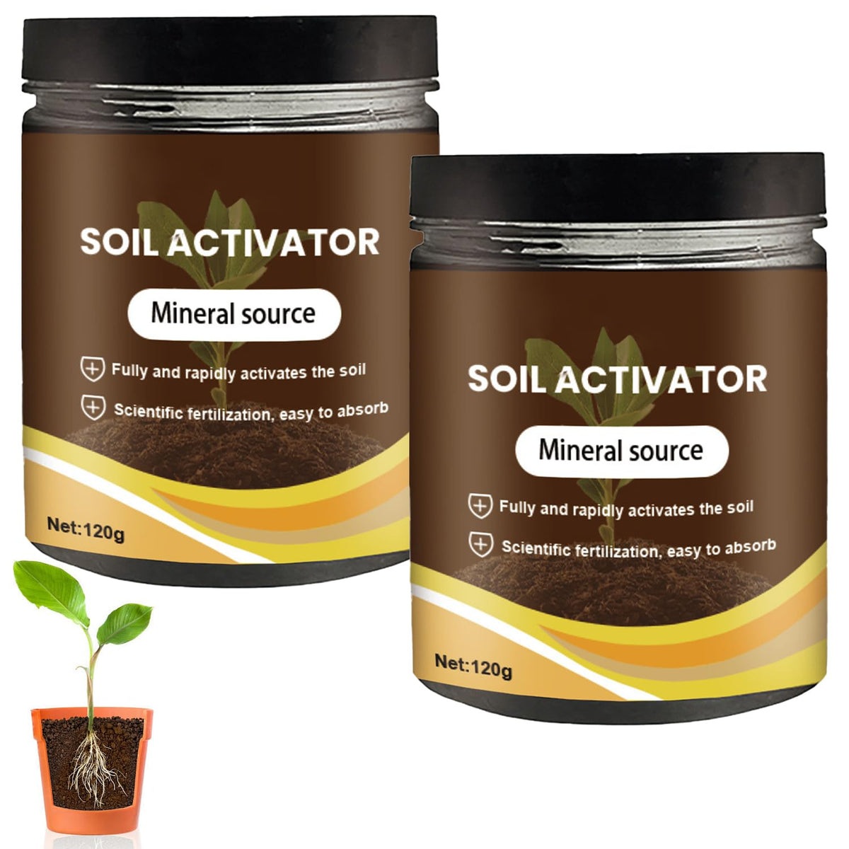 zardlect premium soil activator bottle pour boosts soil health for lush growth.