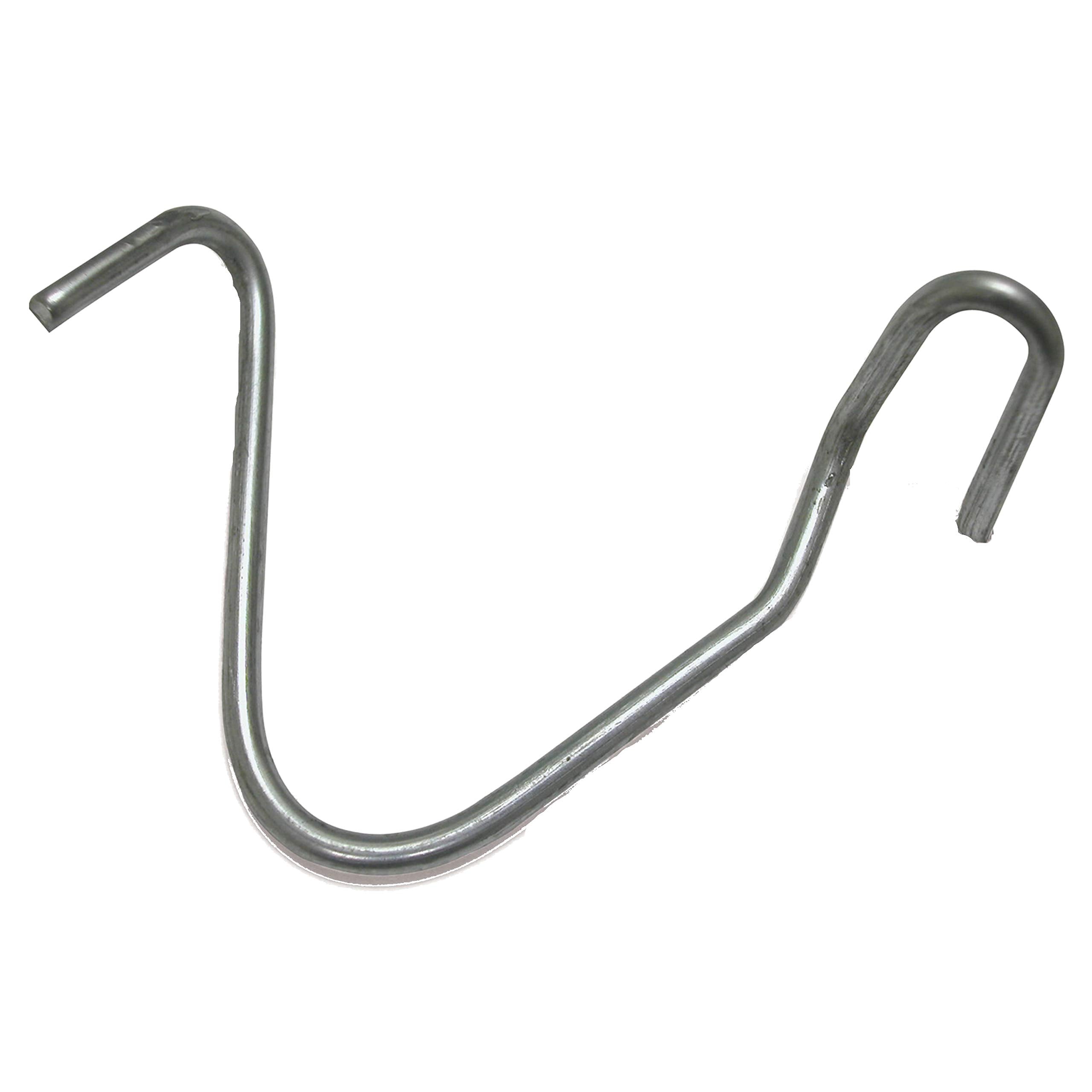 Zareba T-Post wire clips on a metal T-post for fast non-electrified wire attachment.