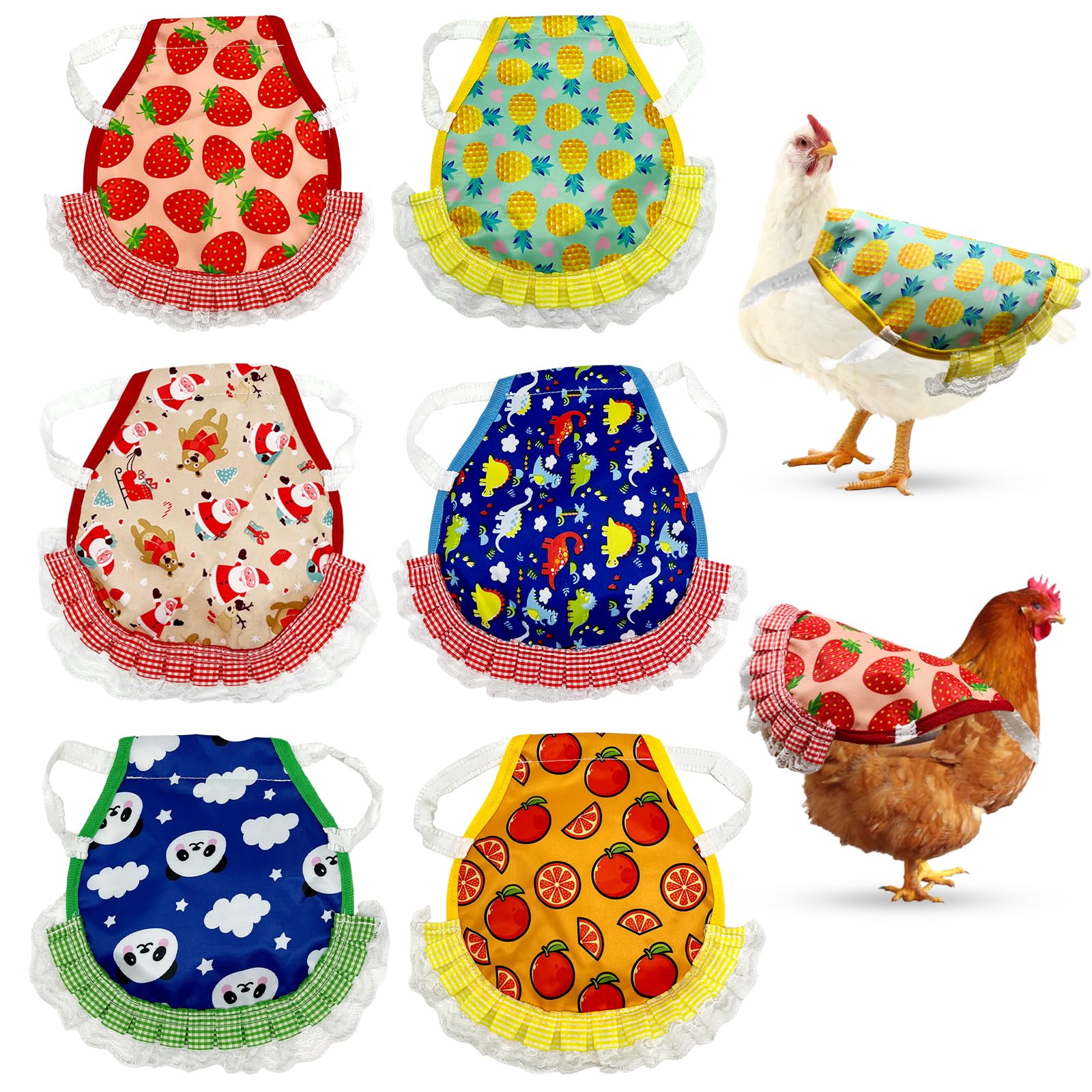 Zaruatu chicken saddle in six styles for stylish comfort and secure fit.