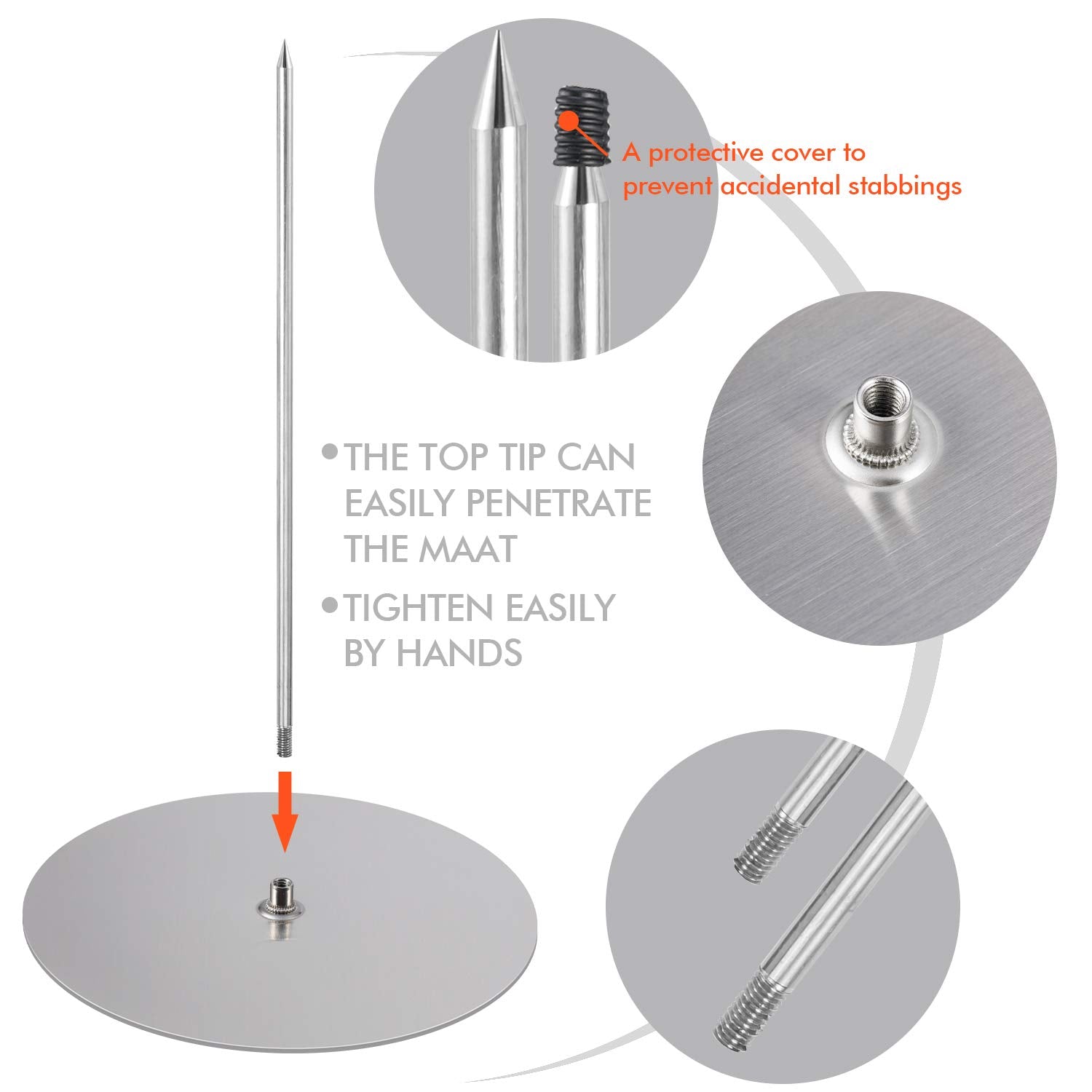 ZAUGONTW removable base connection ensures quick assembly and secure stability.