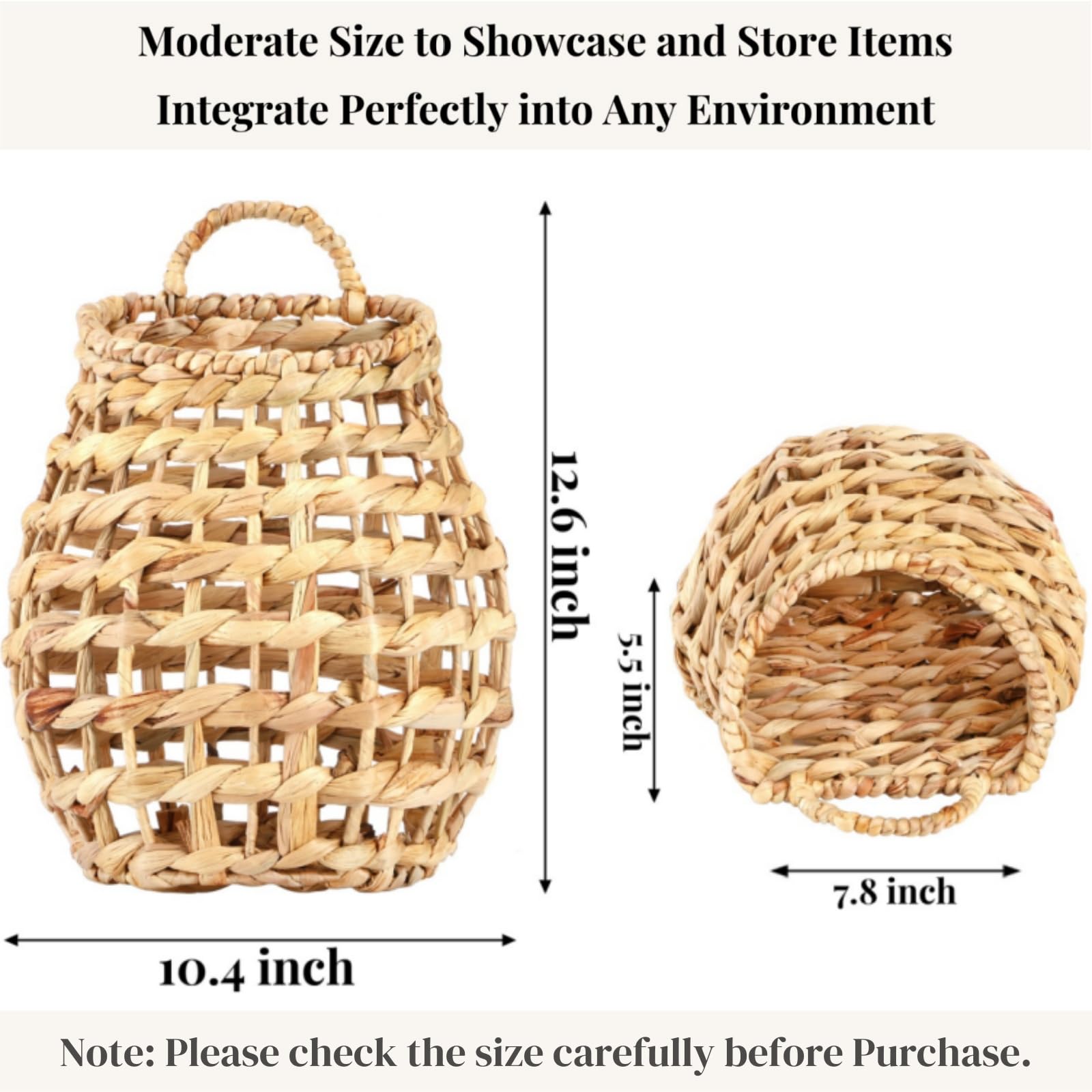 ZAVOOS wall-mounted basket in open design for easy item access.