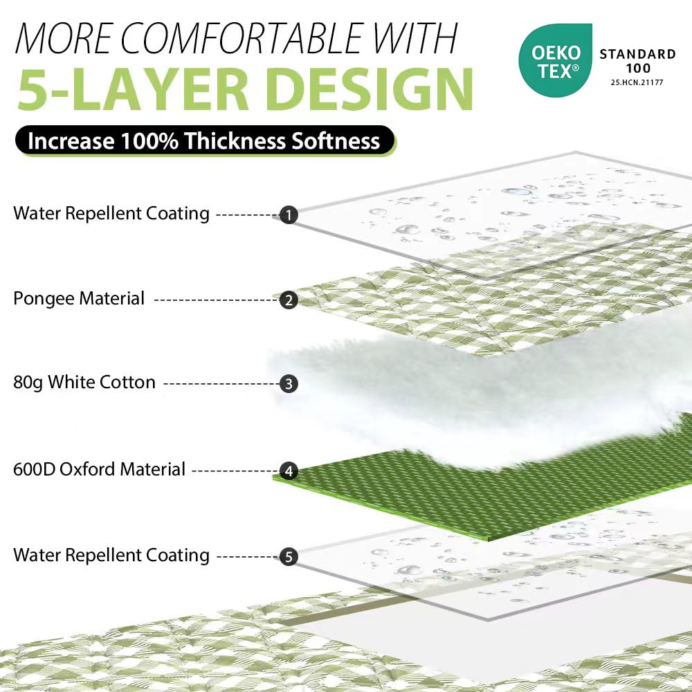 5-layer design with soft top for durable comfort