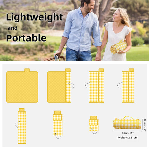 ZAZE extra large blanket at park and beach for versatile outdoor use.