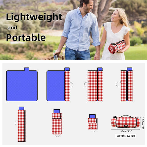 ZAZE lightweight mat weighs 2.3lbs, portable for outdoor adventures