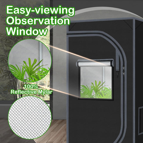 Zazzy Grow Tent 600D canvas offers durable construction for long lasting use