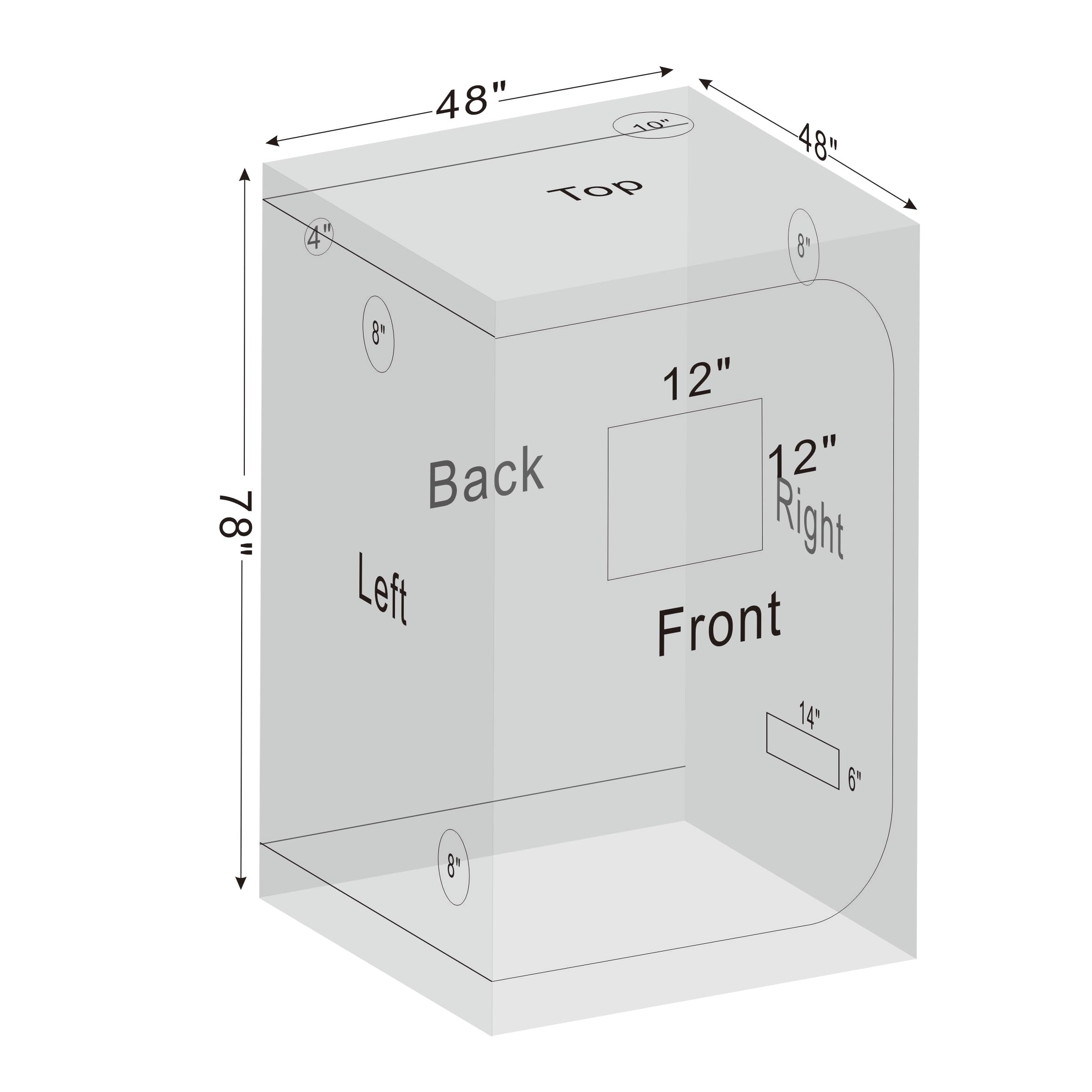 Zazzy Grow Tent bottom-heat-dissipation-window aids airflow and temperature control