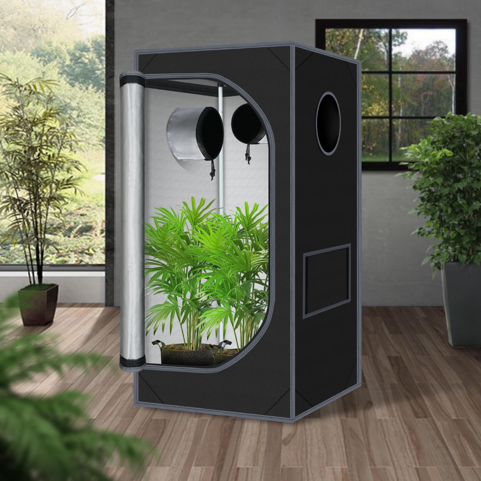 Zazzy Grow Tent interior Mylar highlights even light distribution for healthier plants