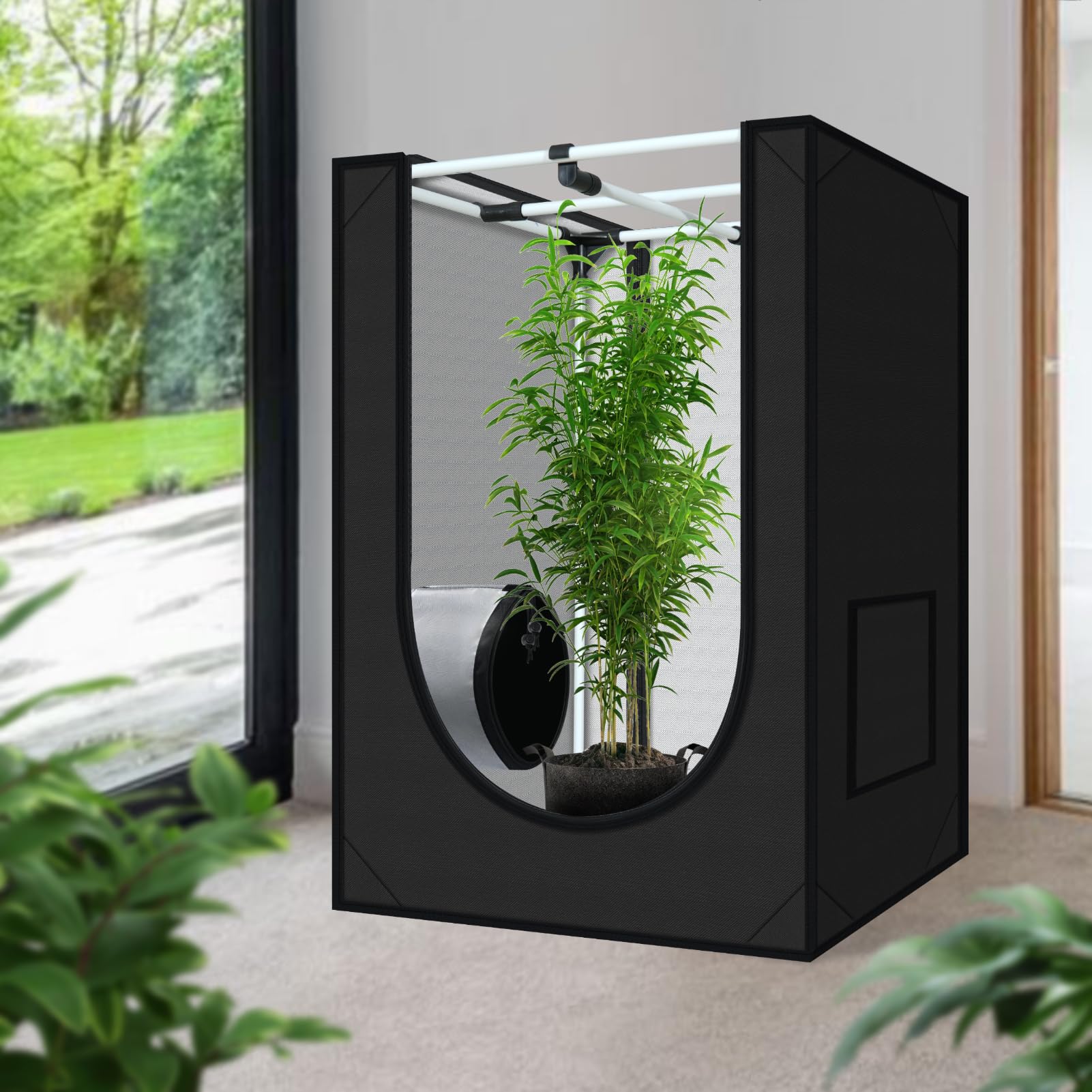Zazzy Grow Tent sturdy frame supports heavy equipment