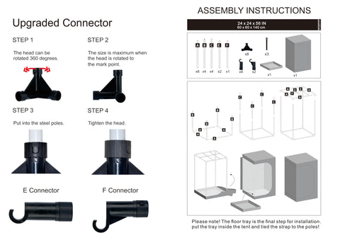 Zazzy Grow Tent tool free installation enables fast setup for beginners