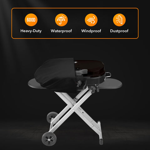 ZBXFCSH grill cover with wheel-friendly fit for Coleman RoadTrip LXE