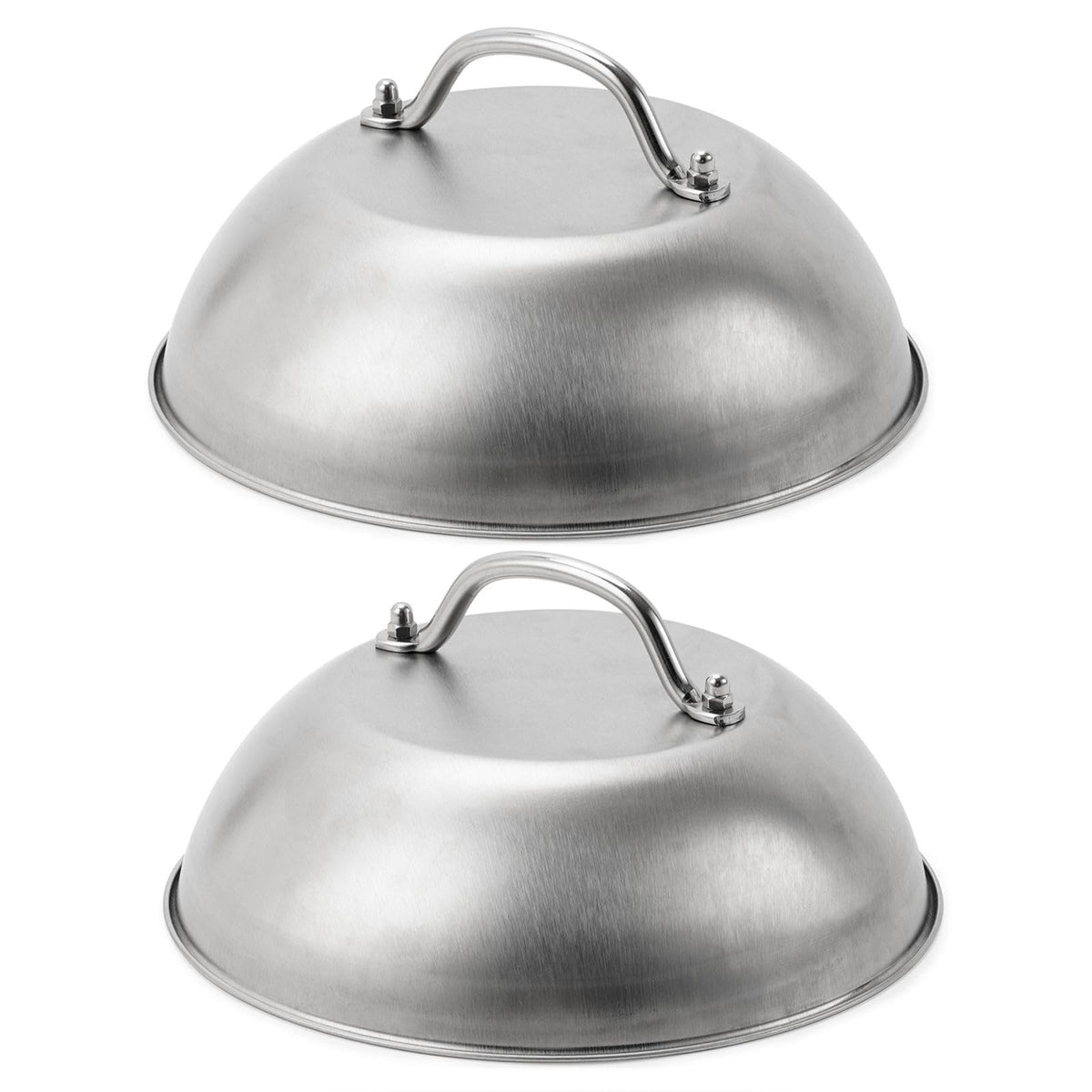 ZBXFCSH 9-inch cheese dome lid melts cheese evenly on Blackstone 5555 griddles.