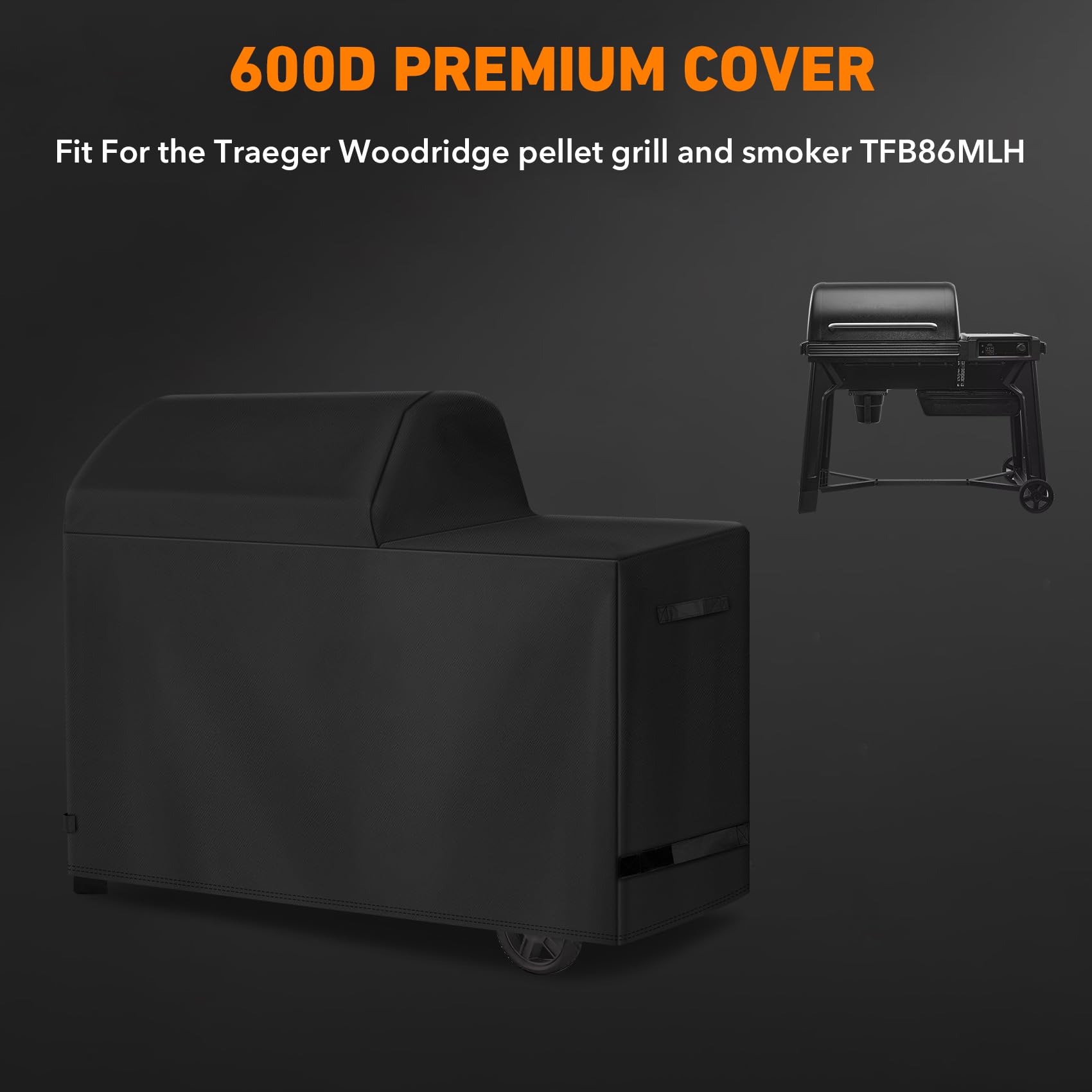 ZBXFCSH all-weather cover for TFB86MLH protects against rain and snow.