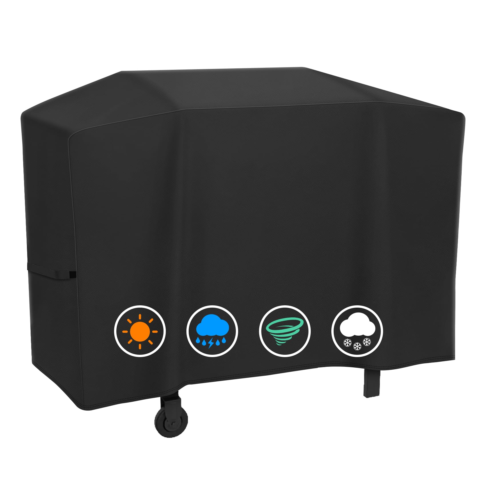 ZBXFCSH griddle cover fabric close-up showing durable 600D material for all-weather protection.