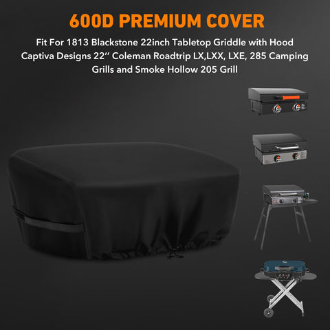 ZBXFCSH Captiva 22-inch grill cover guards against weather and debris