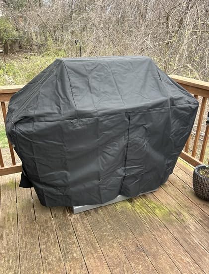 ZBXFCSH rugged water-resistant cover guards outdoor grills.