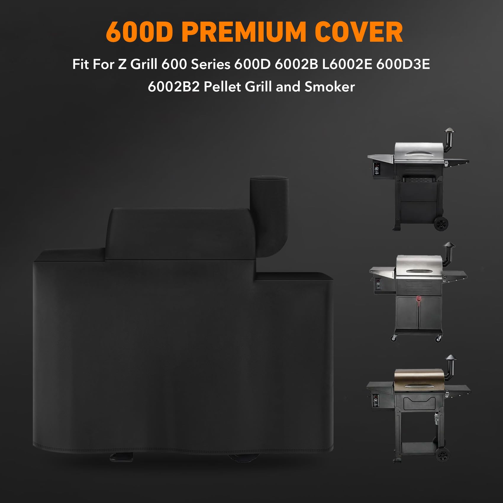 Durable 600D exterior cover for Z Grill 600D model