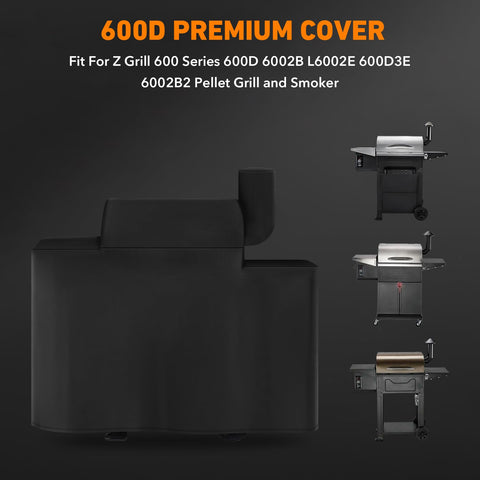 Durable 600D exterior cover for Z Grill 600D model