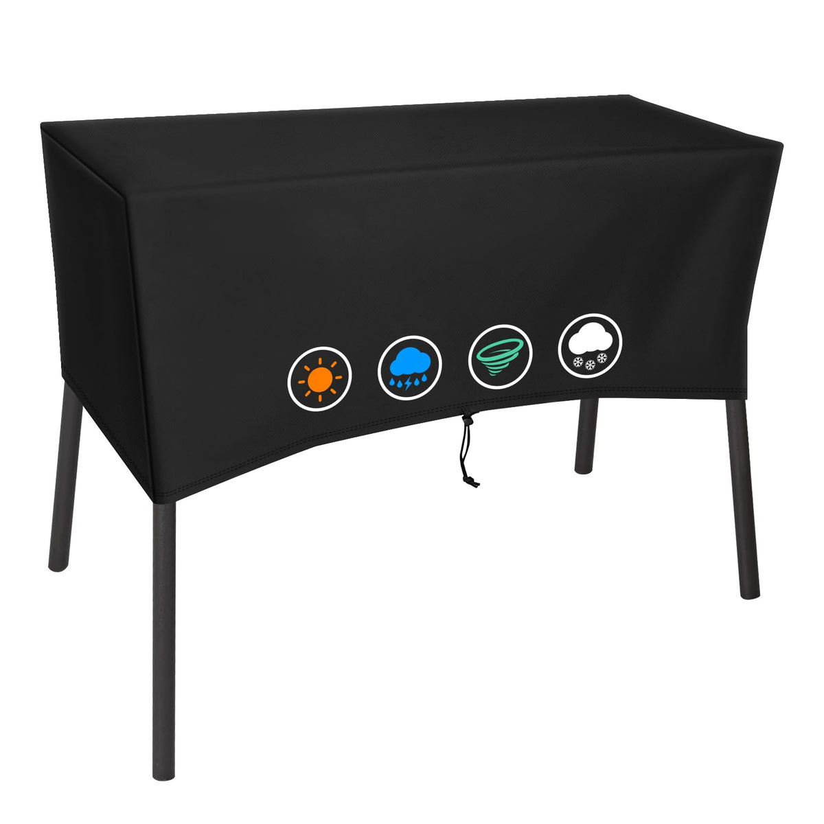 ZBXFCSH heavy-duty patio cover fits Camp Chef 2-burner models, protecting against rain.