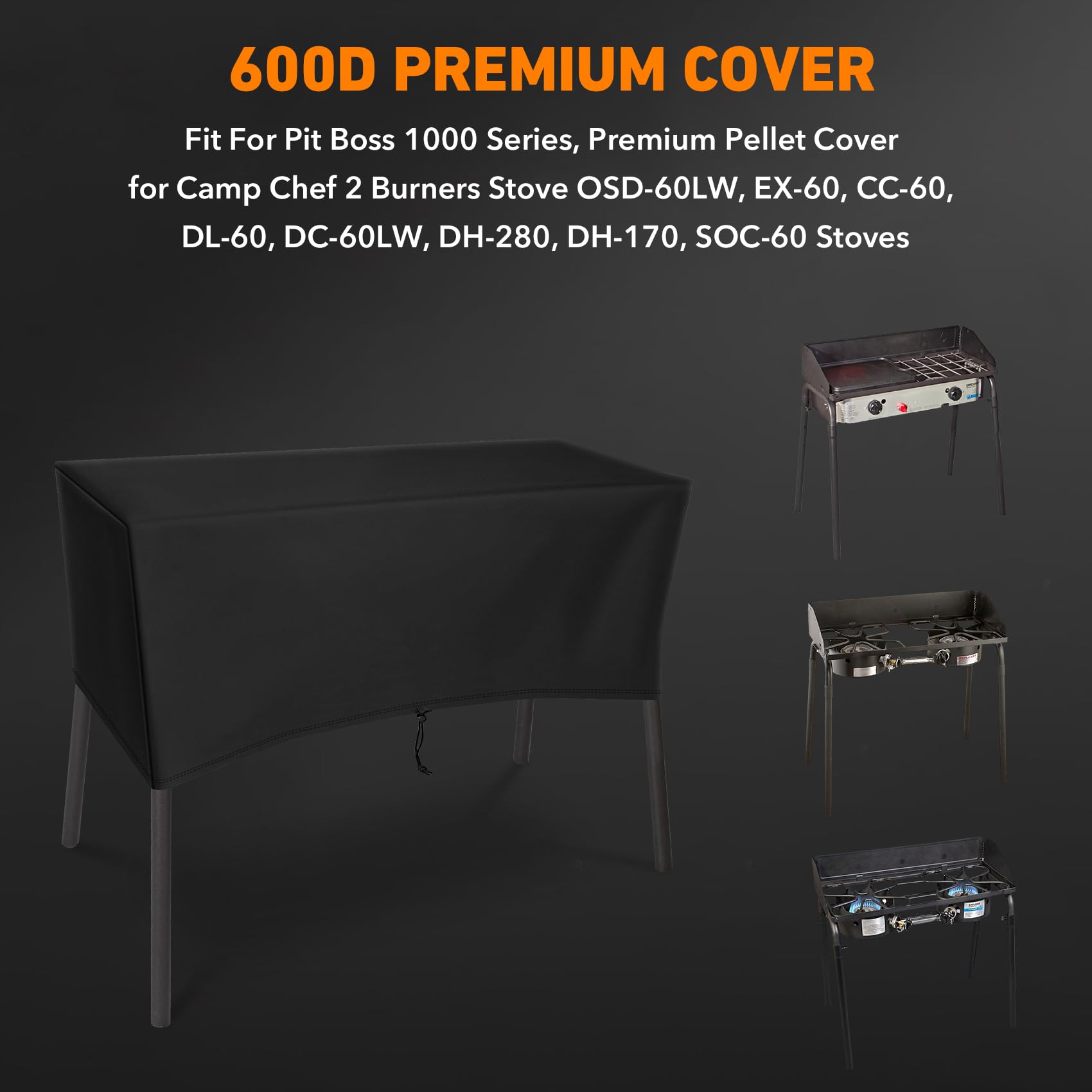 ZBXFCSH water-resistant exterior shields outdoor stoves from moisture and dirt.