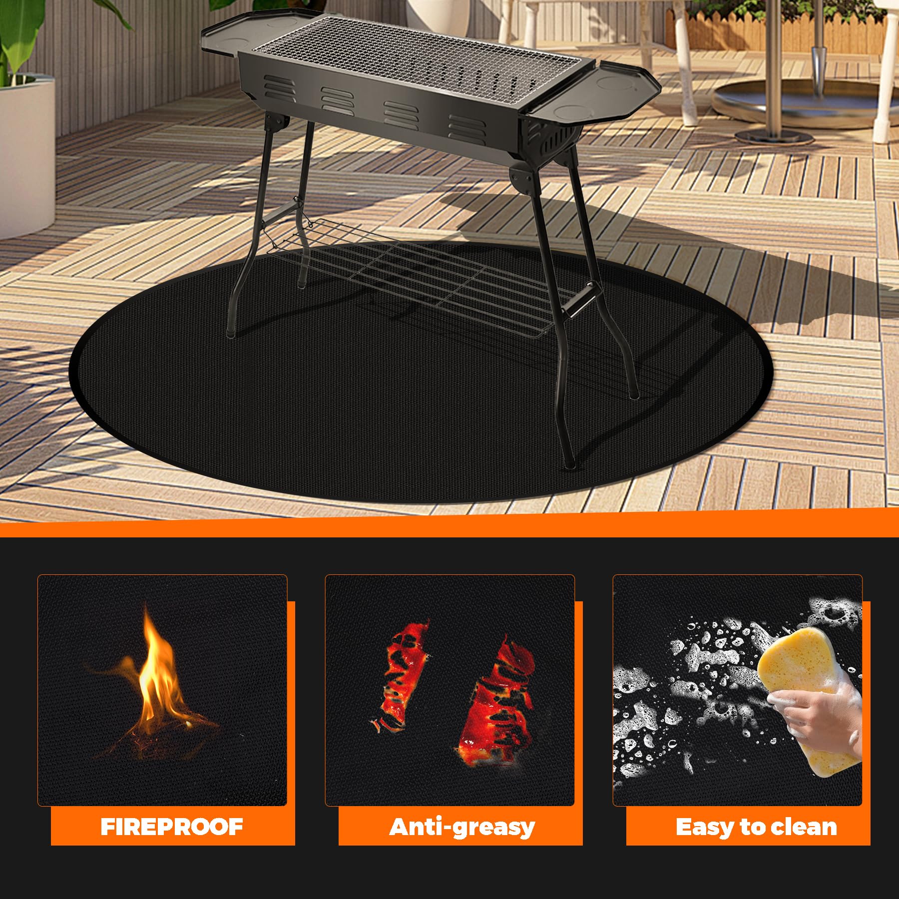 ZCHLPTZUP three-layer fireproof design blocks radiant heat efficiently