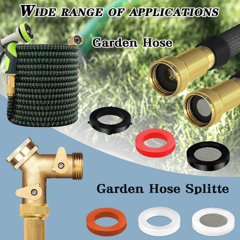 ZDBB mixed-material washers from the kit including rubber, red gasket, and silicone washers.