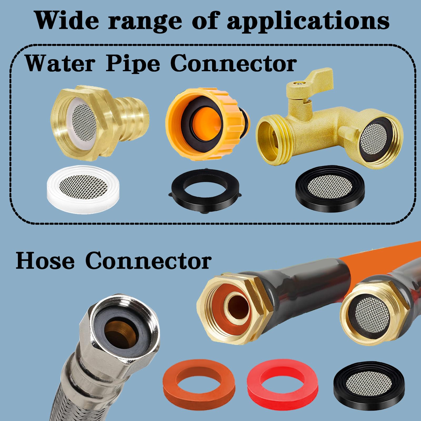 ZDBB 1 inch and 3/4 inch fittings compatibility enables easy hose setup.