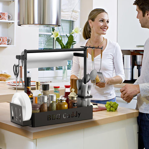 ZDDLOINP grill caddy portable handle enables simple transport