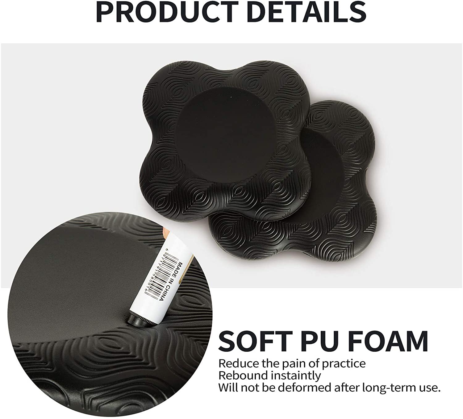 Zealtop knee pad offers elbow and wrist support during floor exercises