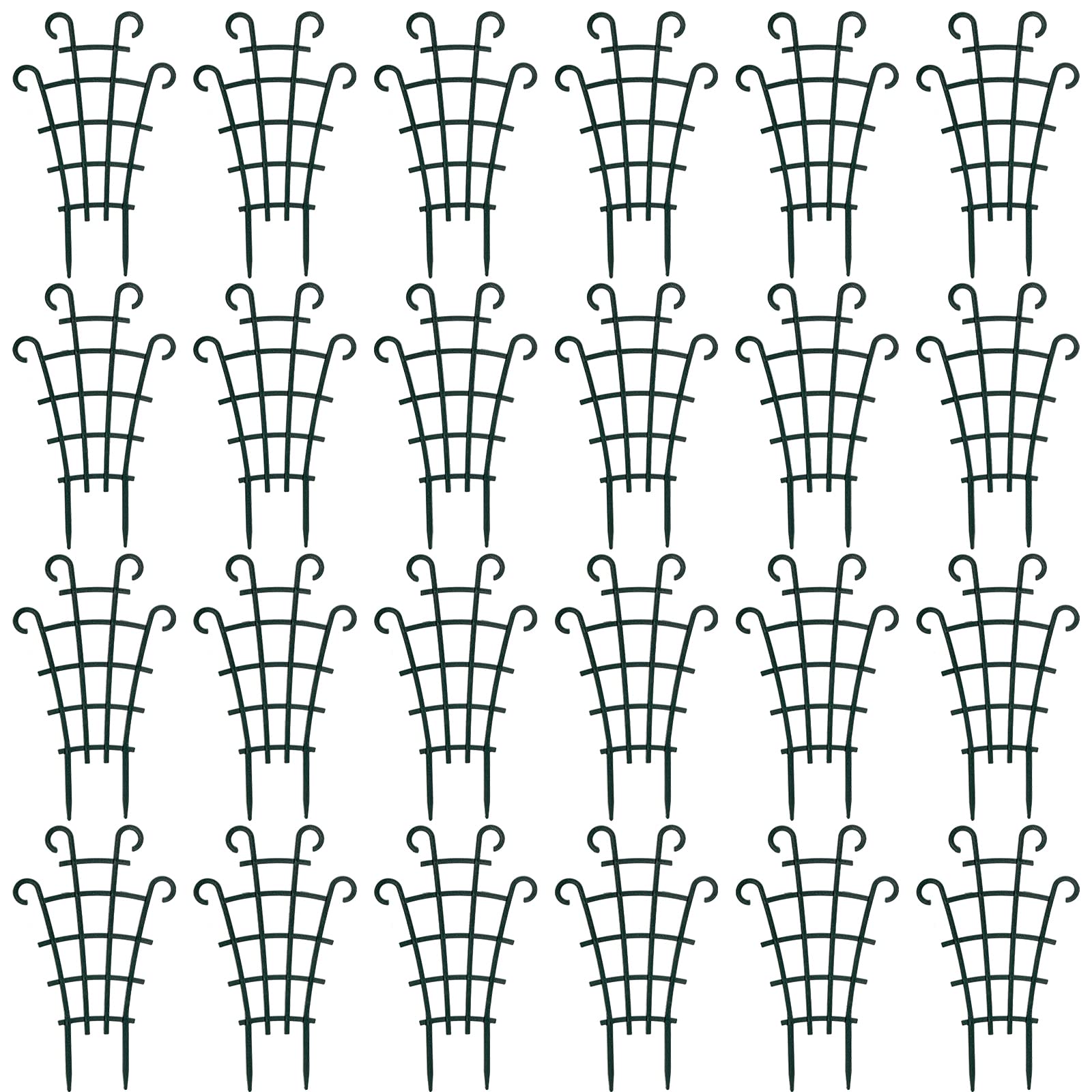 ZEAYEA 24-pack trellis for potted plants supports vines