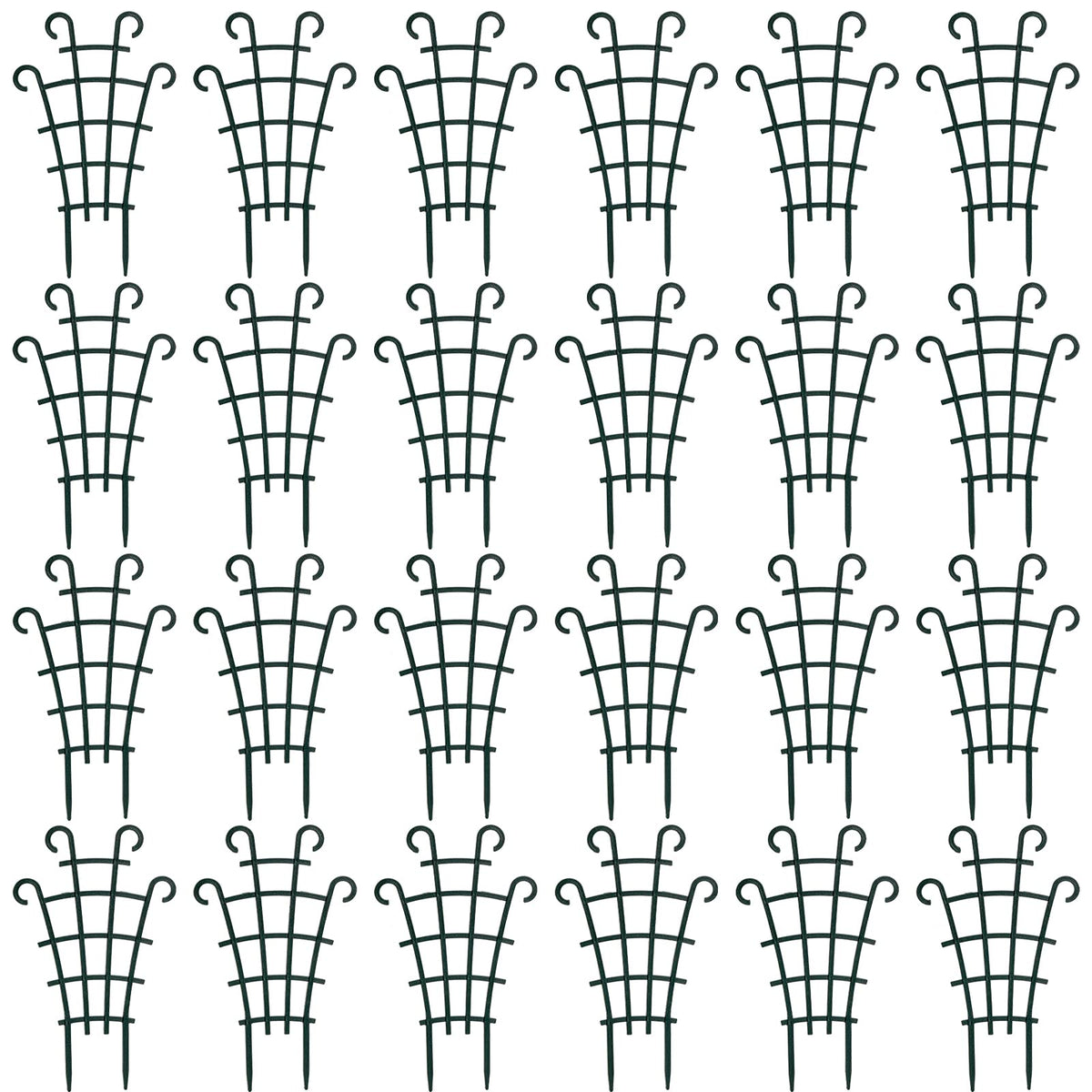 ZEAYEA 24-pack trellis for potted plants supports vines