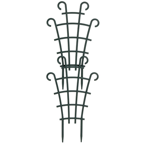 ZEAYEA dark-green trellis blends with decor