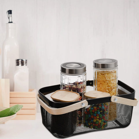 ZEAYEA decorative basket adds elegant organization to home dining or laundry.