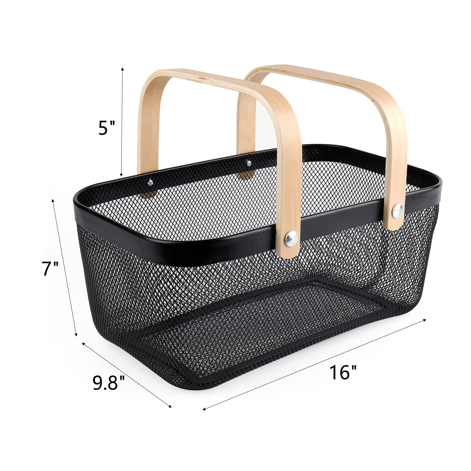 ZEAYEA garden harvest basket ideal for picking and transporting fresh produce.