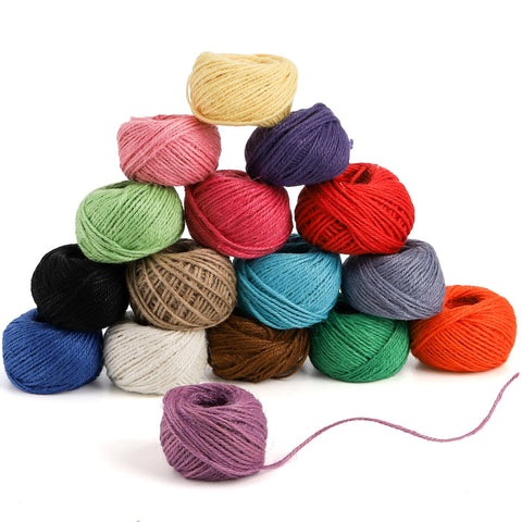 ZEAYEA indigo blue jute twine roll ideal for macramé projects
