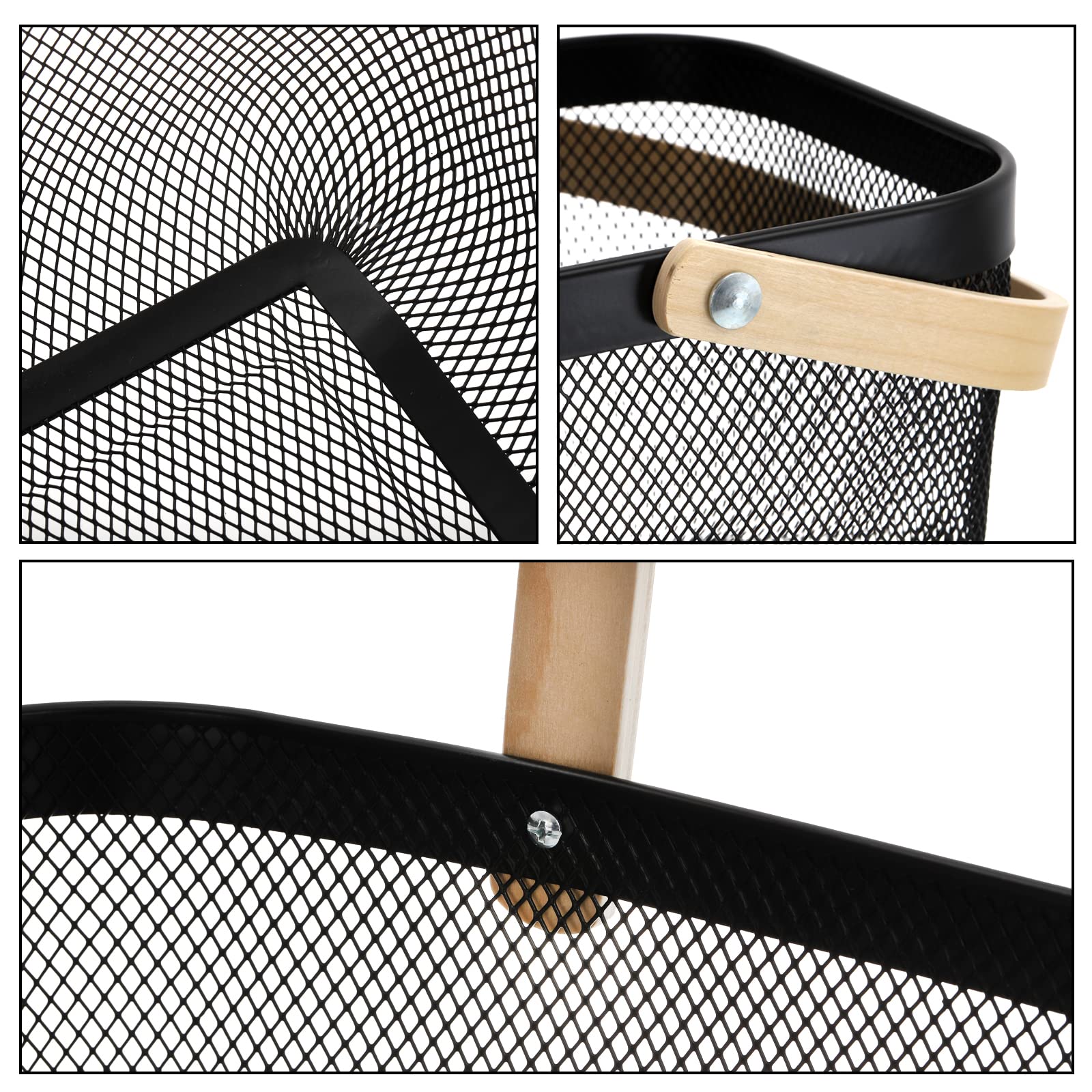 ZEAYEA mesh fruit and vegetable basket keeps produce ventilated and accessible.