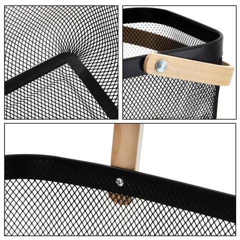 ZEAYEA mesh fruit and vegetable basket keeps produce ventilated and accessible.