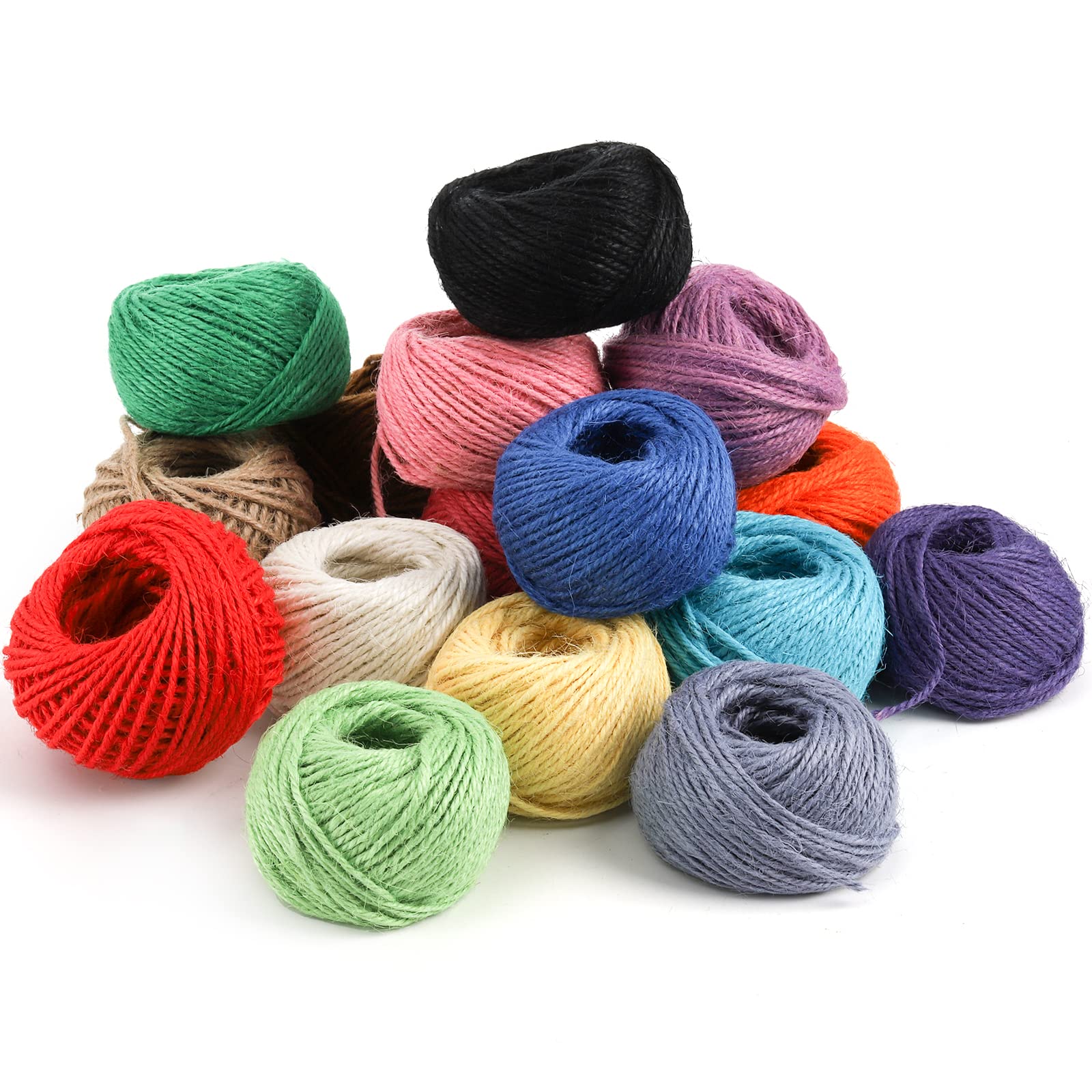 ZEAYEA rose lilac jute twine roll for wreaths and holiday décor