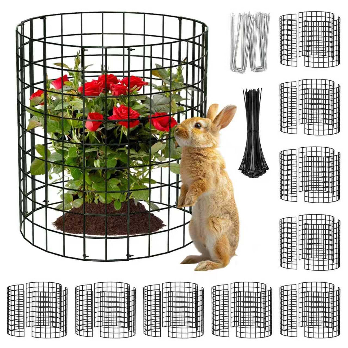 ZEAZEA round plant protector assembly for easy seedling shielding