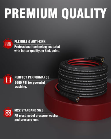 Zebra Clean hose compatible with residential and light commercial washers