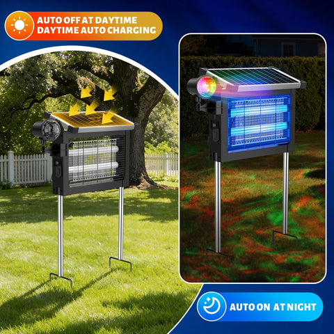 Zechuan projection light with 14 dynamic modes for cozy garden ambiance.